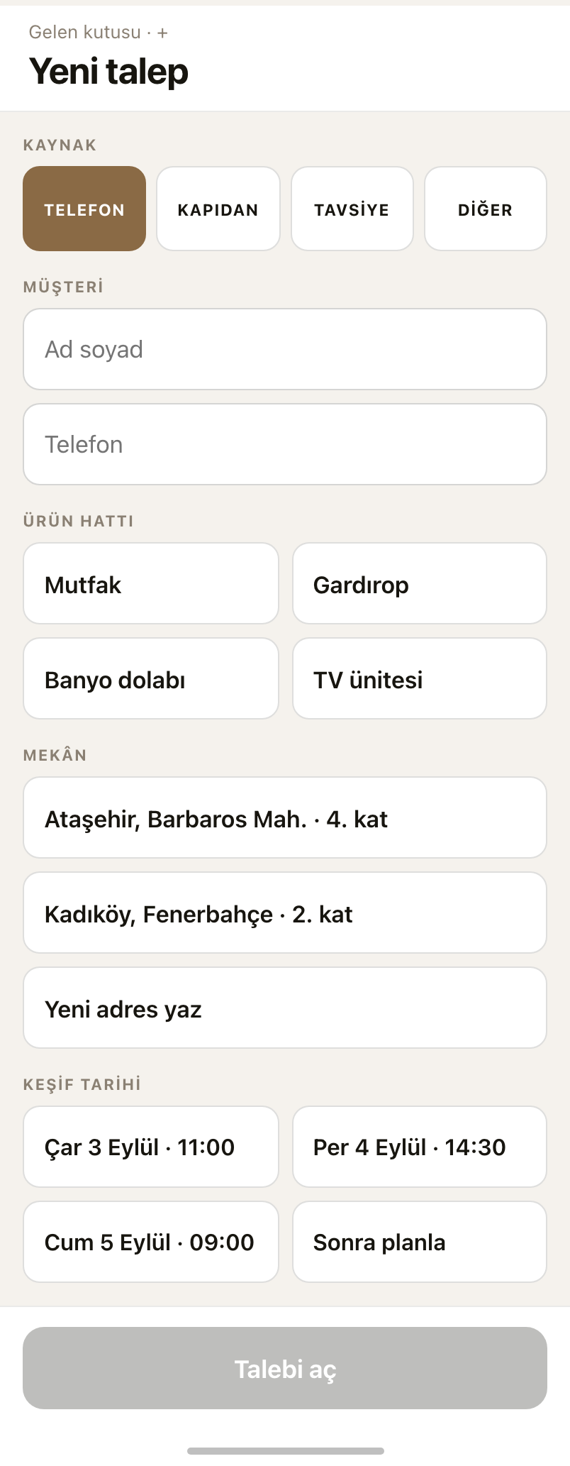 Telefonla arayanı sen eklersin